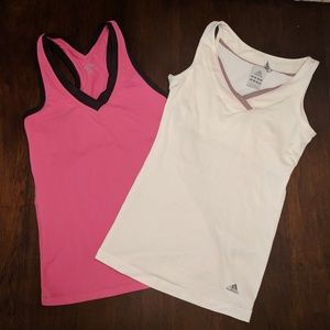 Fitness tanks with built in bra
